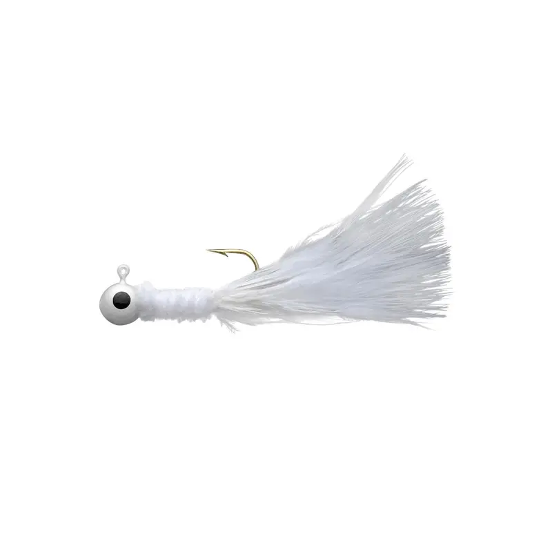 1/16 Oz Crappie Jig – Solid White 1