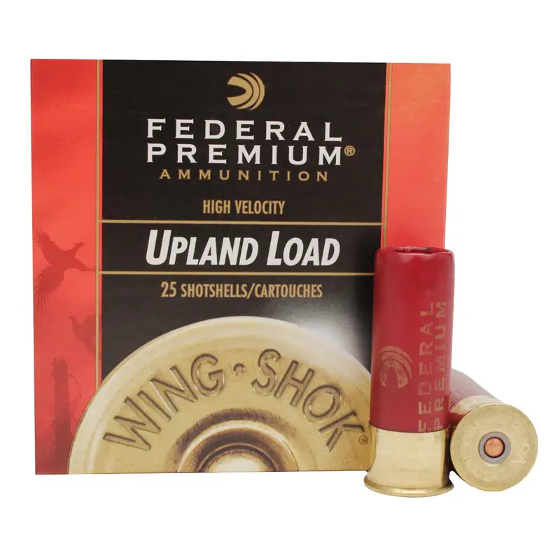 12-Gauge High-Velocity Wing Shok Shotgun Shells – 2.75", 1.375 Oz, #4 Lead Shot (25-Pack) 1