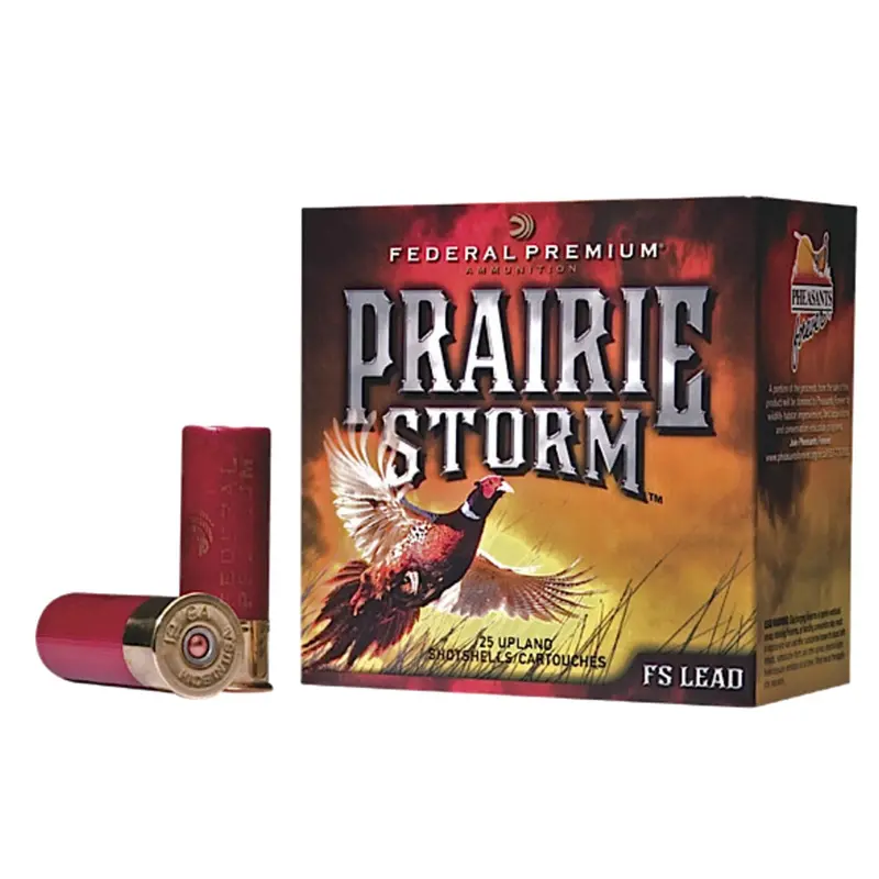 12-Gauge Prairie Storm Shotshell – 3" Length, 1⅝ Oz #6 Lead, Pack Of 25 1