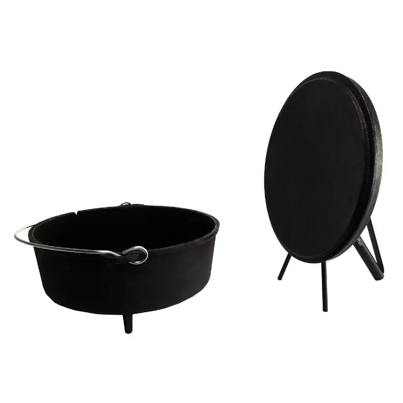 12-Inch Dutch Oven With Integrated Kickstand 1