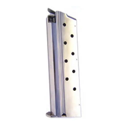 1911 .40 S&W 8-Round Standard Magazine – Nickel Finish 1