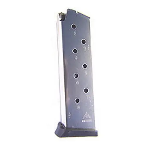 1911 High-Capacity Magazine – 8-Round, Plastic Body, Nickel-Plated Finish 1
