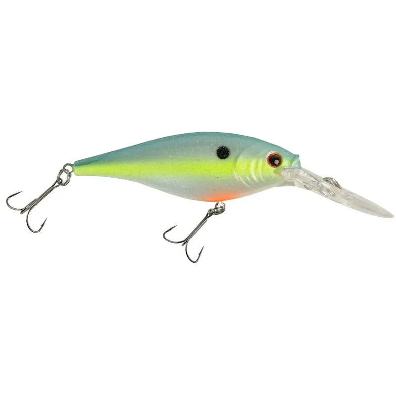 2" Flicker Shad Hard Fishing Lure – Racy Shad Pattern, 9–11' Dive Depth, Dual Hooks 1