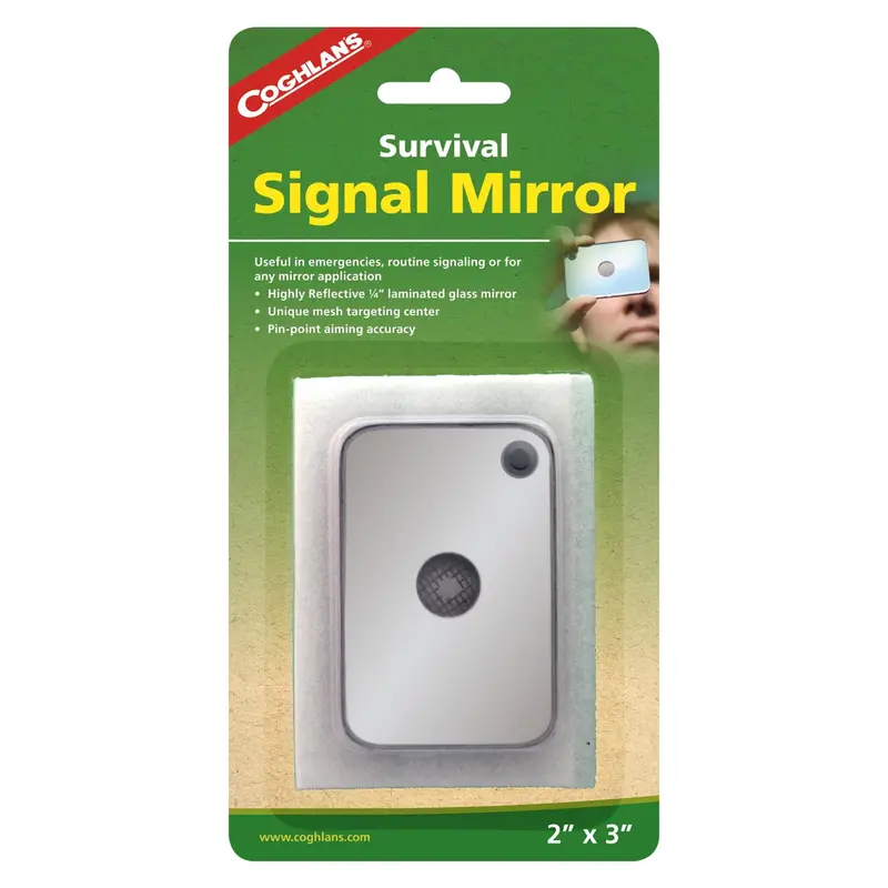 2" X 3" Emergency Signal Mirror – Lightweight Survival Tool 1