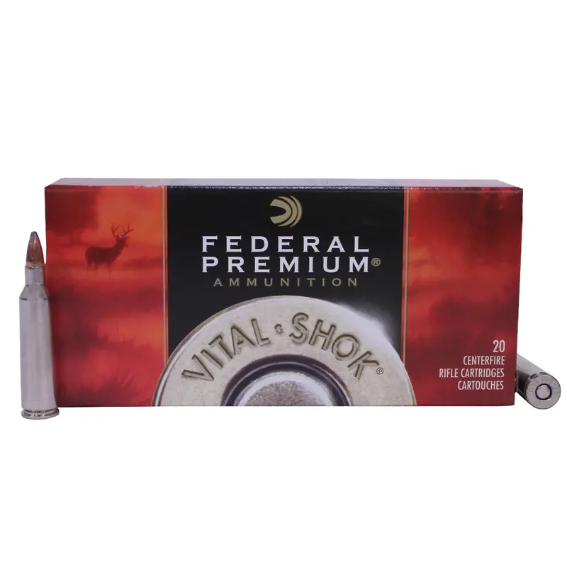 22-250 Remington Vital-Shok Ammo – 60-Grain Nosler Partition (20-Round Box) 1
