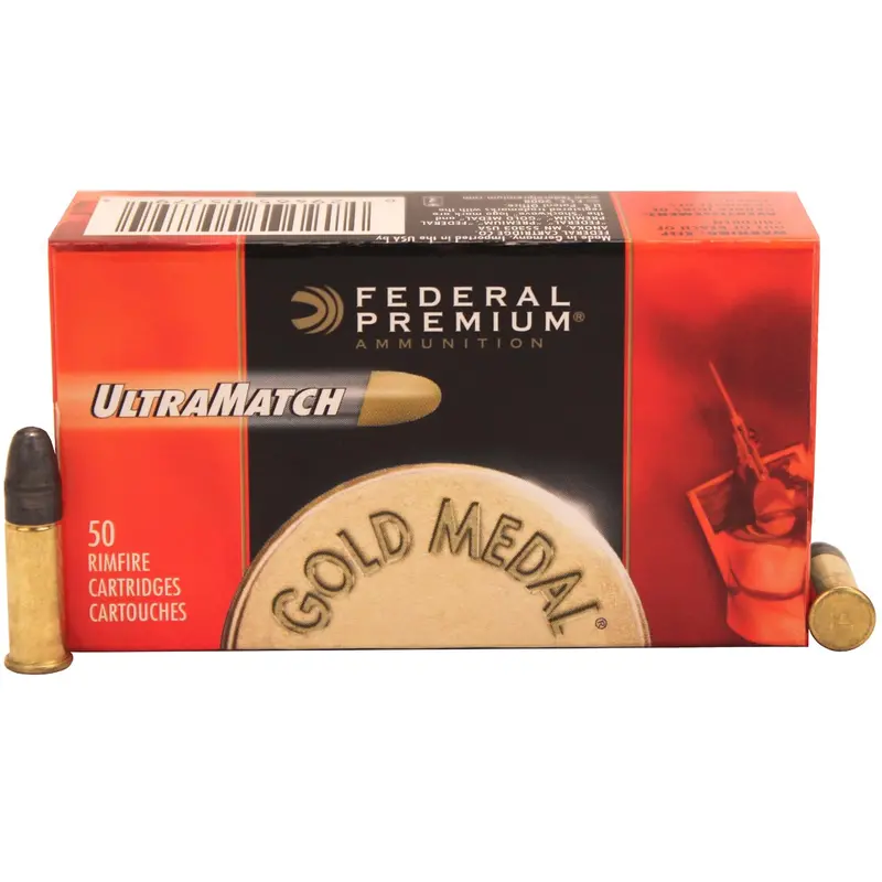 .22 Lr Gold Medal Match Ammunition – 40 Grain Lead Ultra-Match (50-Pack) 1