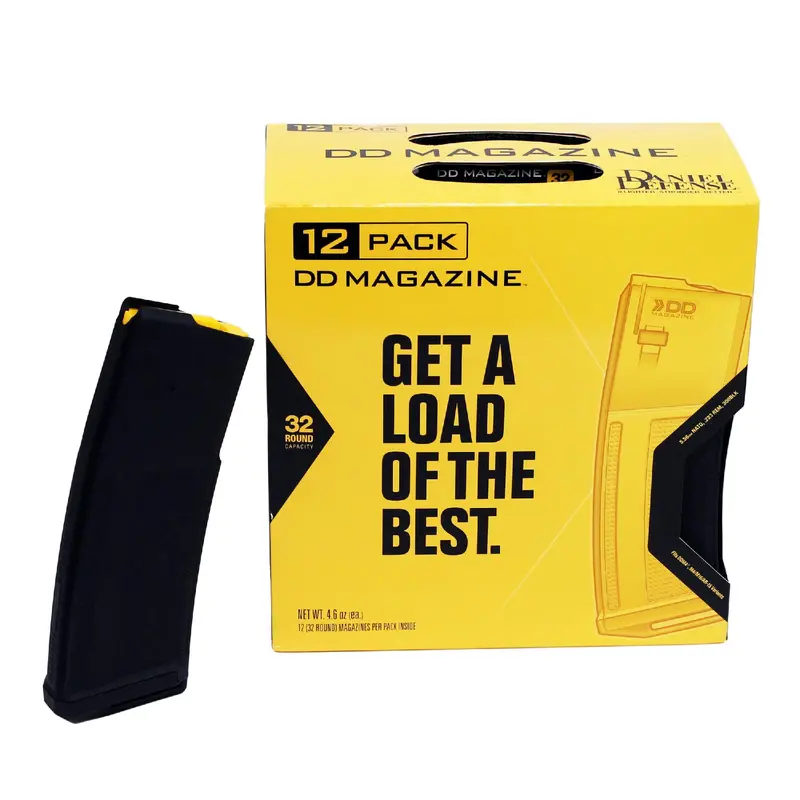 .223 Remington / 5.56 Nato 32-Round Magazine – Black, Pack Of 12 1