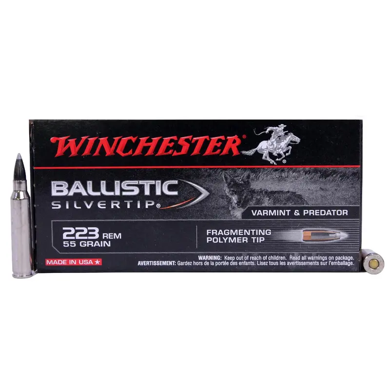 .223 Remington Supreme Ammo – 55-Grain Ballistic Silvertip, Pack Of 20 1