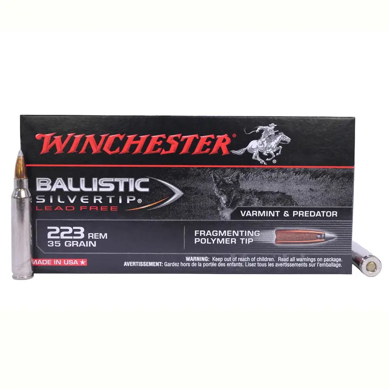 .223 Remington Supreme Ballistic Silvertip Ammo – 35 Grain, 20-Round Box 1