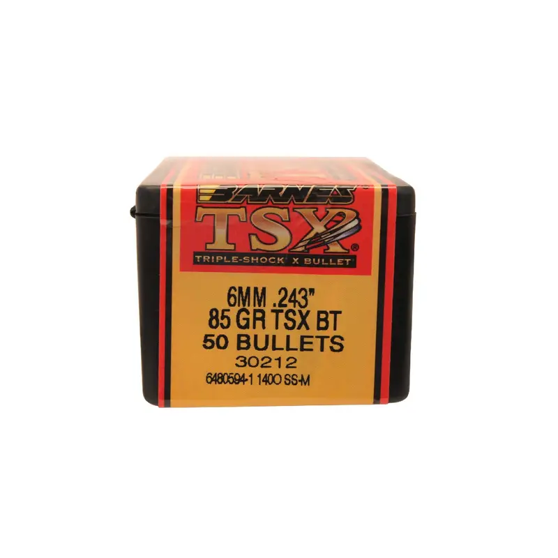 243 Winchester / 6Mm Bullets – 85-Grain Triple-Shock X Hollow Point Boat Tail, Lead-Free, Box Of 50 1