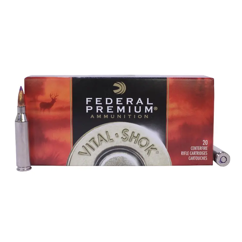 243 Winchester Vital-Shok Ammo – 95-Grain Nosler Ballistic Tip (20-Round Box) 1