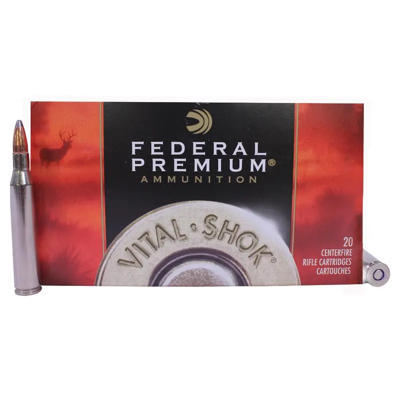 25-06 Remington Vital-Shok Ammo – 115 Grain Nosler Partition, 20-Round Box 1