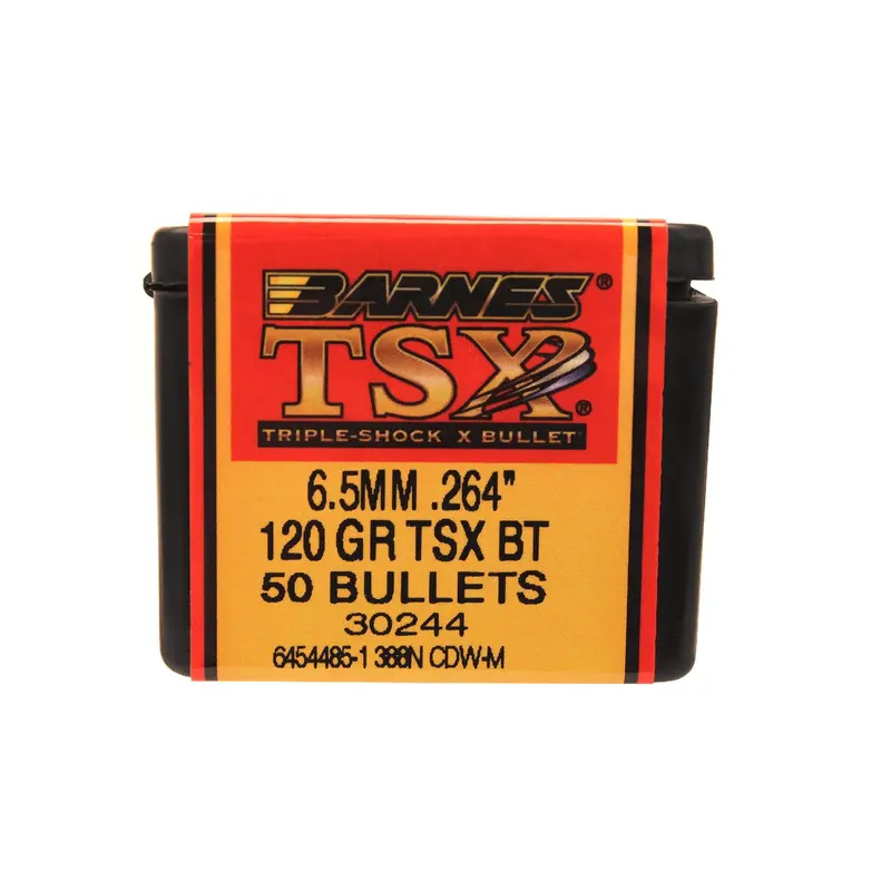 264 Caliber-6.5Mm Bullets - Triple-Shock X, 120 Grains, Hollow Point Boat Tail Lead-Free, Per 50 1