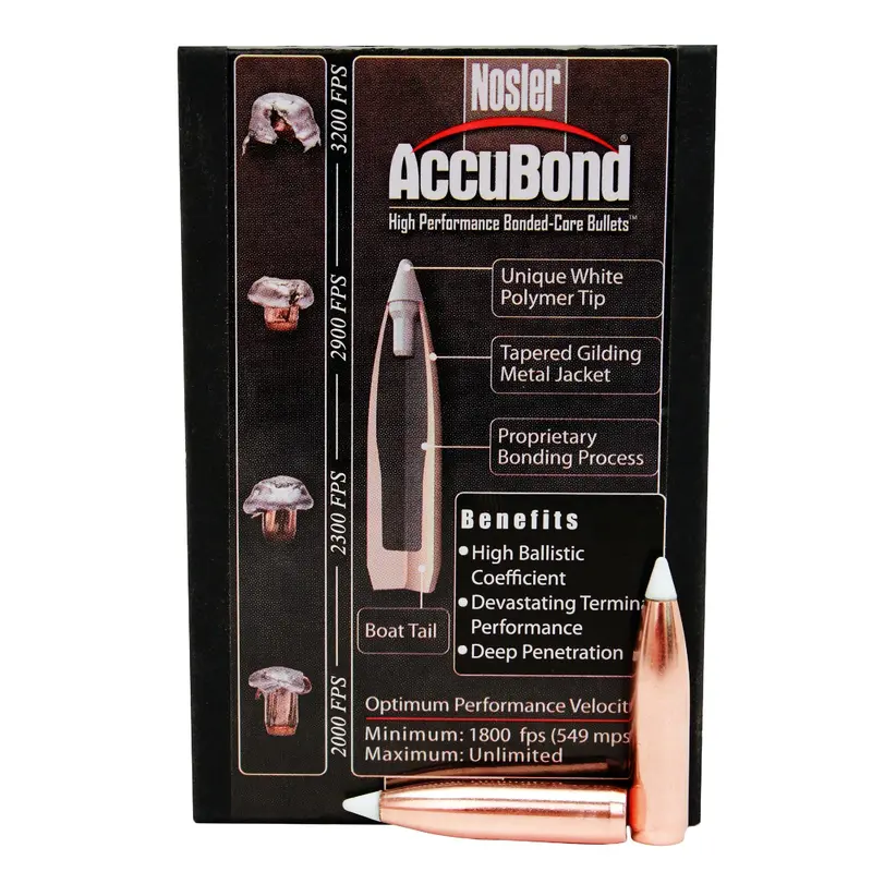 270 Winchester Accubond Bullets – 140 Grain Ballistic Tip Spitzer Boat Tail, Pack Of 50 1