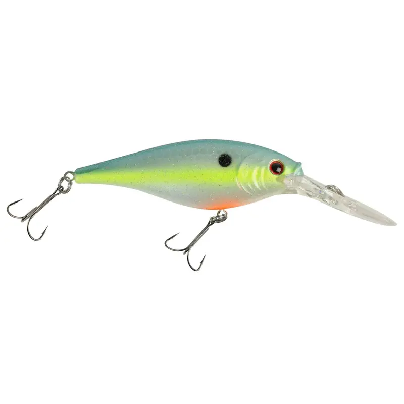 2¾" Flicker Shad Hard Fishing Lure – Racy Shad Pattern, 11–13' Dive Depth, Dual Hooks 1