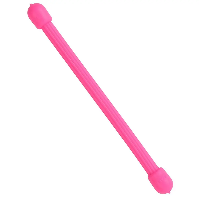 3-Inch Bendable Organizer Tie – Neon Pink (4-Pack) 1