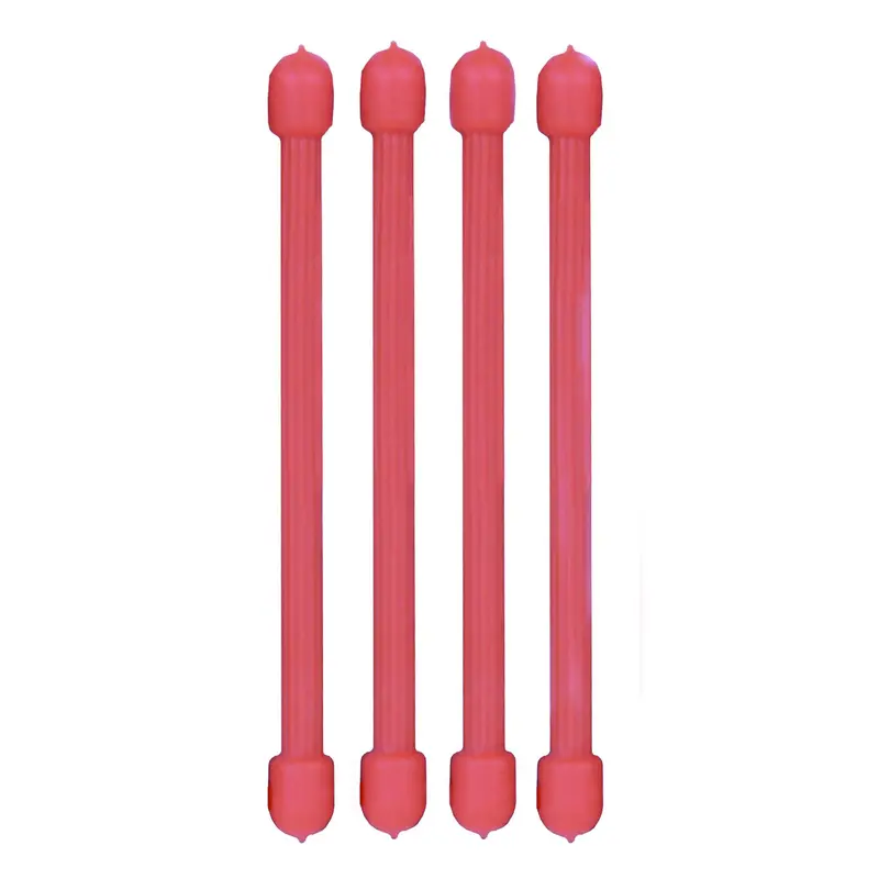3-Inch Gear Tie Fastener – Crimson Red (Pack Of 4) 1