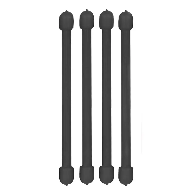 3-Inch Gear Tie Fastener – Matte Black (Pack Of 4) 1