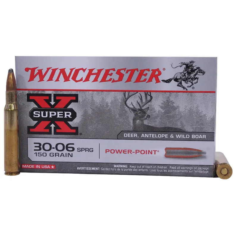 30-06 Springfield Ammo – Federal Super-X Power-Shok, 150 Grain – Box Of 20 1