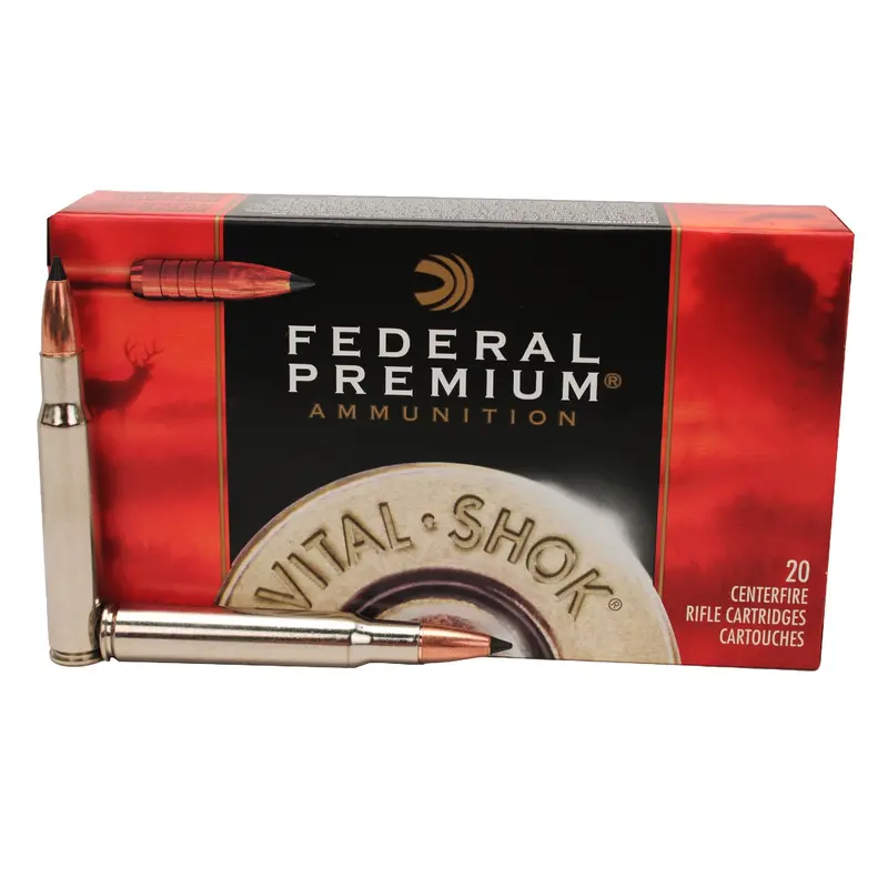 .30-06 Springfield Vital-Shok Ammo – 180-Grain Trophy Copper Tipped Boat Tail, Lead-Free, Box Of 20 1