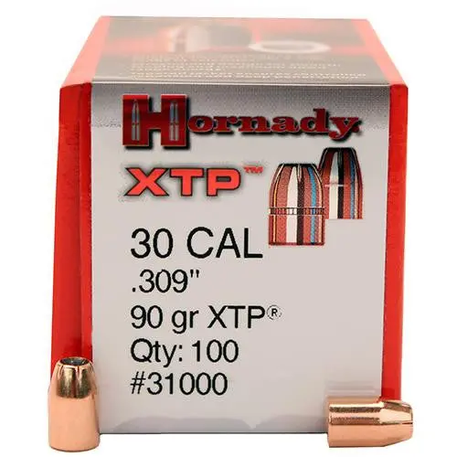 30-Caliber Hollow Point Bullets – 90-Grain Hornady Xtp (100-Pack) 1
