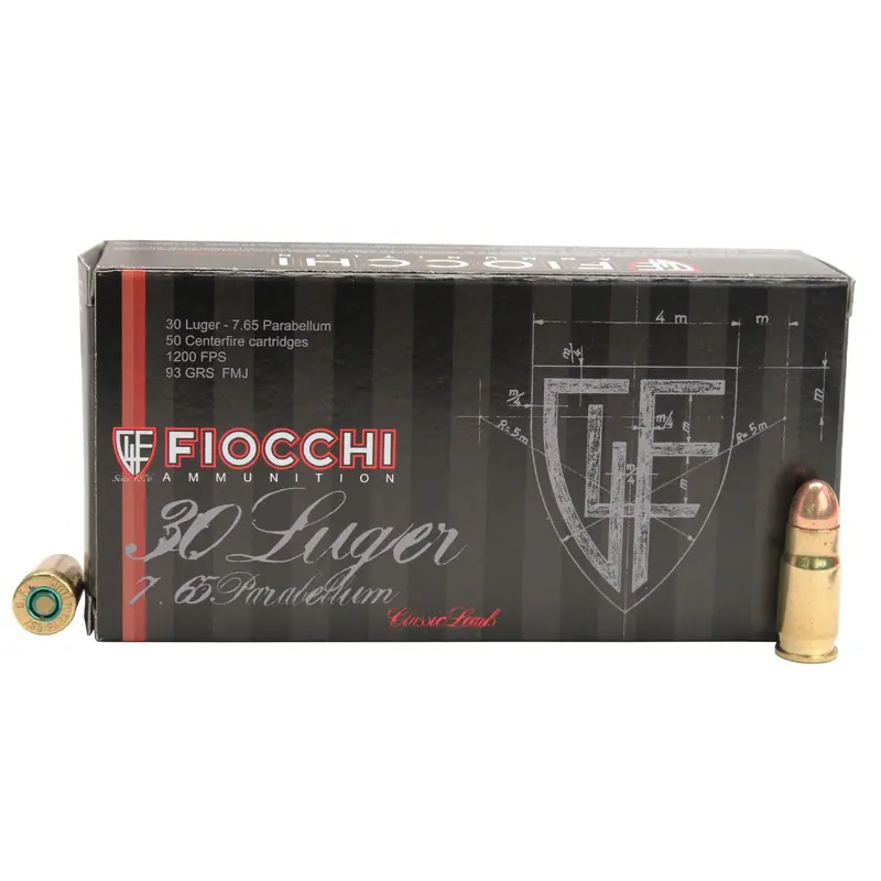 .30 Luger 93-Grain Full Metal Jacket Ammo – 50-Round Box 1