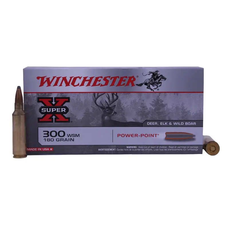300 Winchester Short Magnum Ammo – Remington Super-X 180-Grain Power-Point, Box Of 20 1