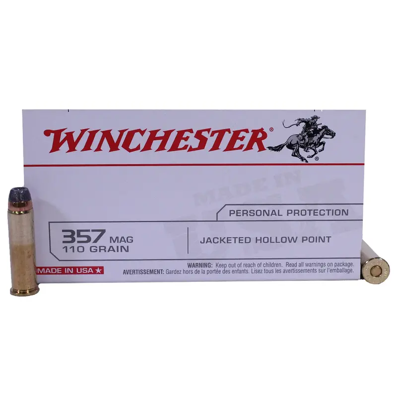 .357 Magnum Ammo – 110-Grain Jhp, Made In Usa, Box Of 50 1