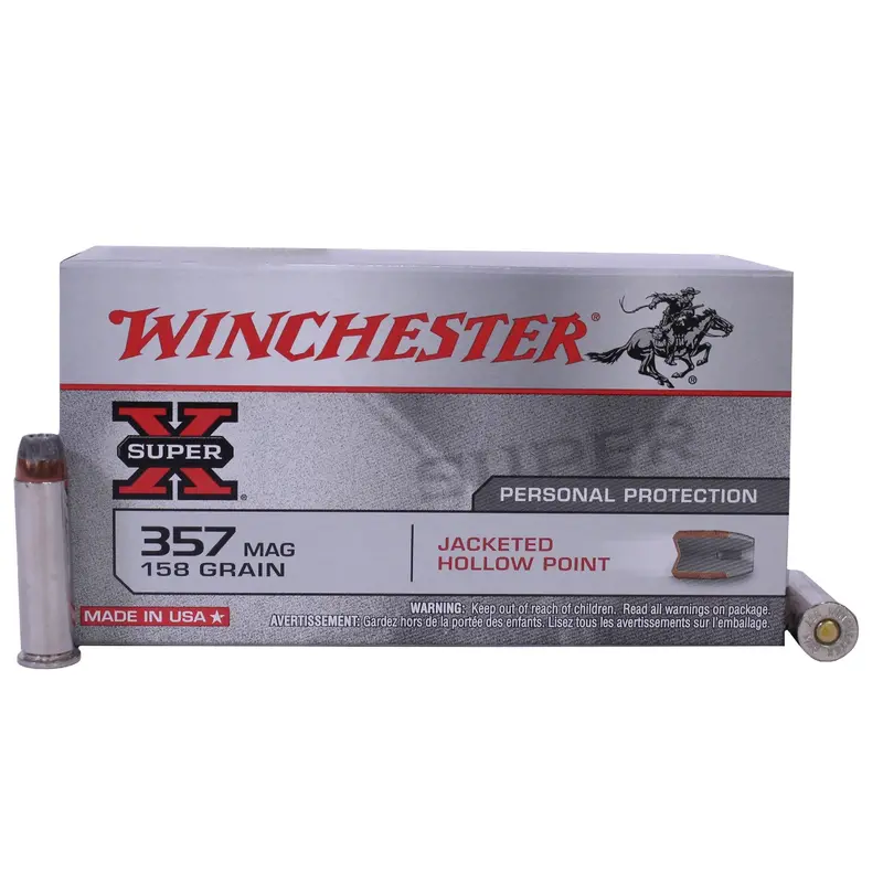 357 Magnum Super-X Jhp Ammo – 158 Grain, 50-Round Box 1