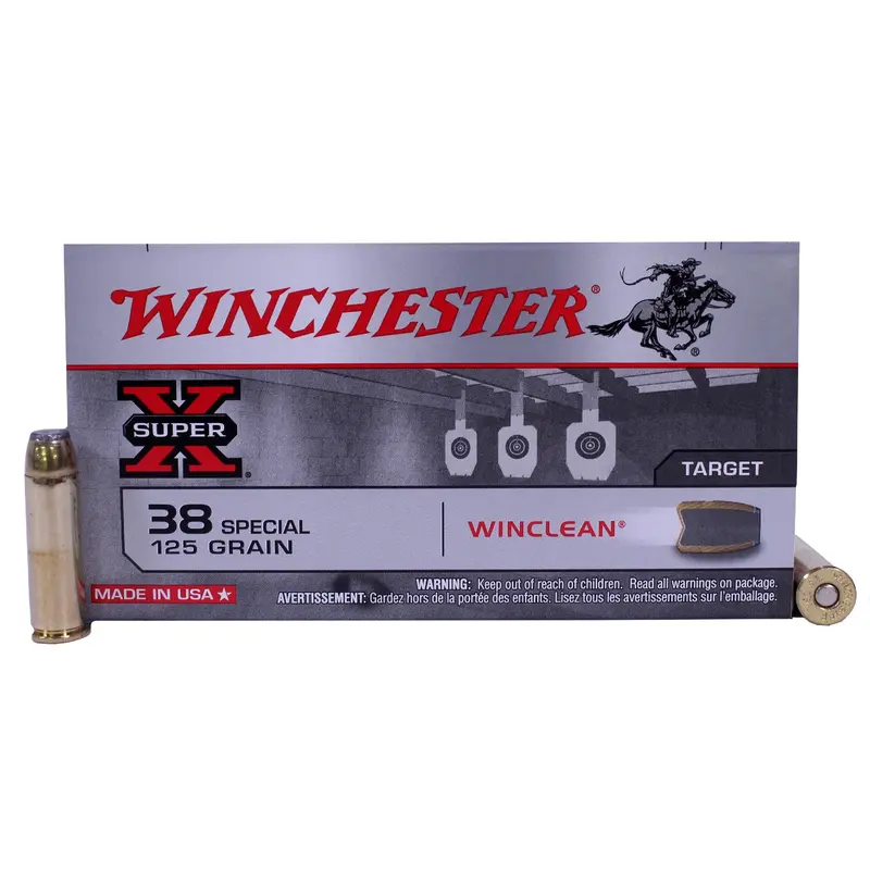 .38 Special Ammo – Winchester Winclean, 125-Grain Jsp, 50-Round Box 1