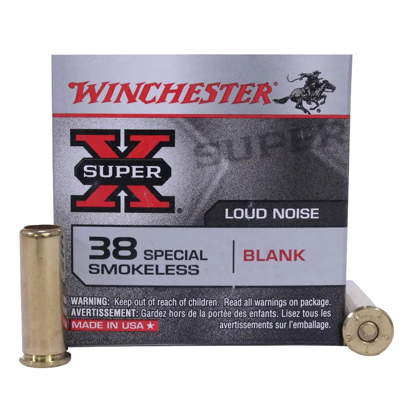 .38 Special Blank Ammunition – Black Powder Loud-Noise Rounds (50-Round Box) 1