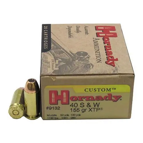 .40 S&W Ammo – 155 Grain Hornady Xtp, Box Of 20 1