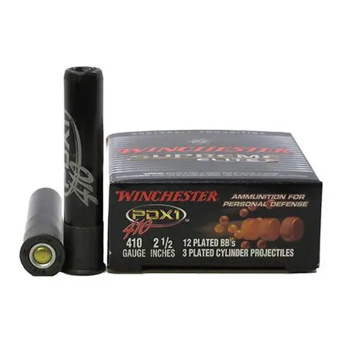 .410 Bore Pdx1 Defender Personal Defense Ammunition – 2.5", #12–Bb 3-Disc Load, Box Of 10 1