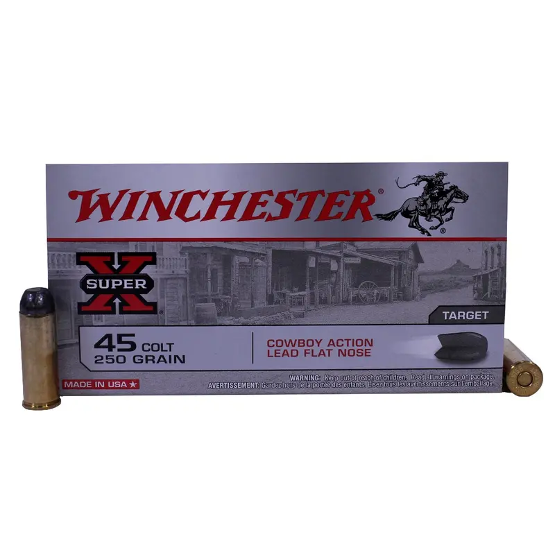 .45 Colt Cowboy Ammo – 250-Grain Lead Flat Nose, Box Of 50 1