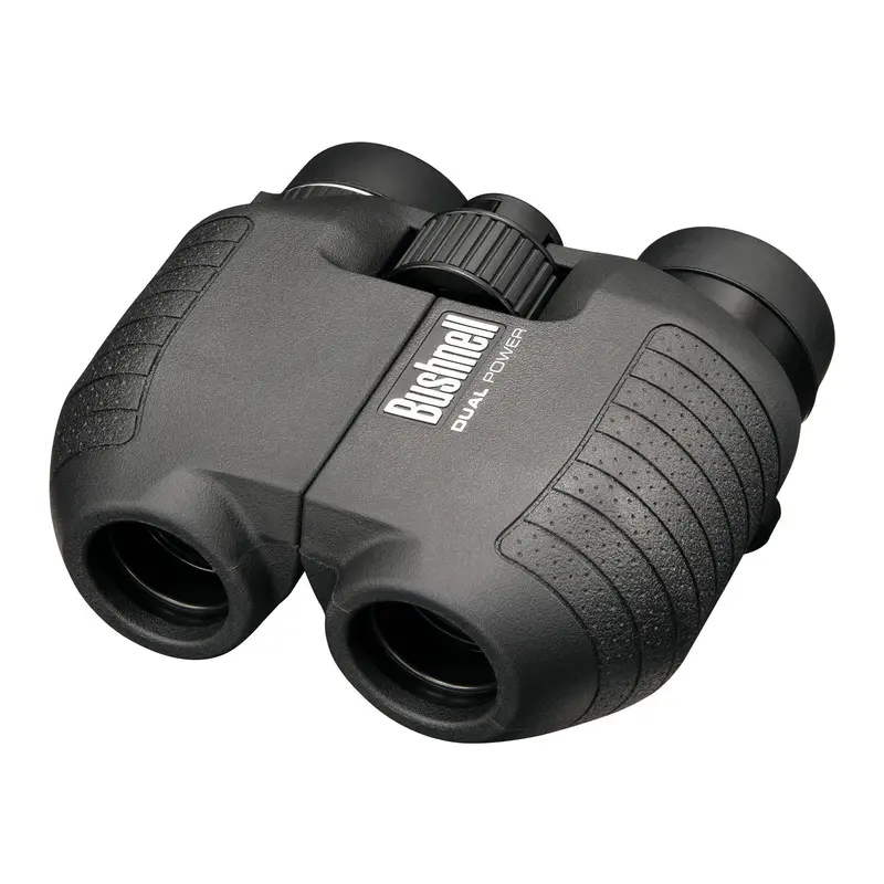 5X–10X Dual-Power Spectator Binoculars With Porro Prism, Black 1