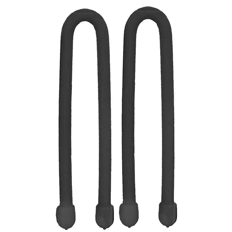 6-Inch Gear Tie Cord – Matte Black (Pack Of 2) 1