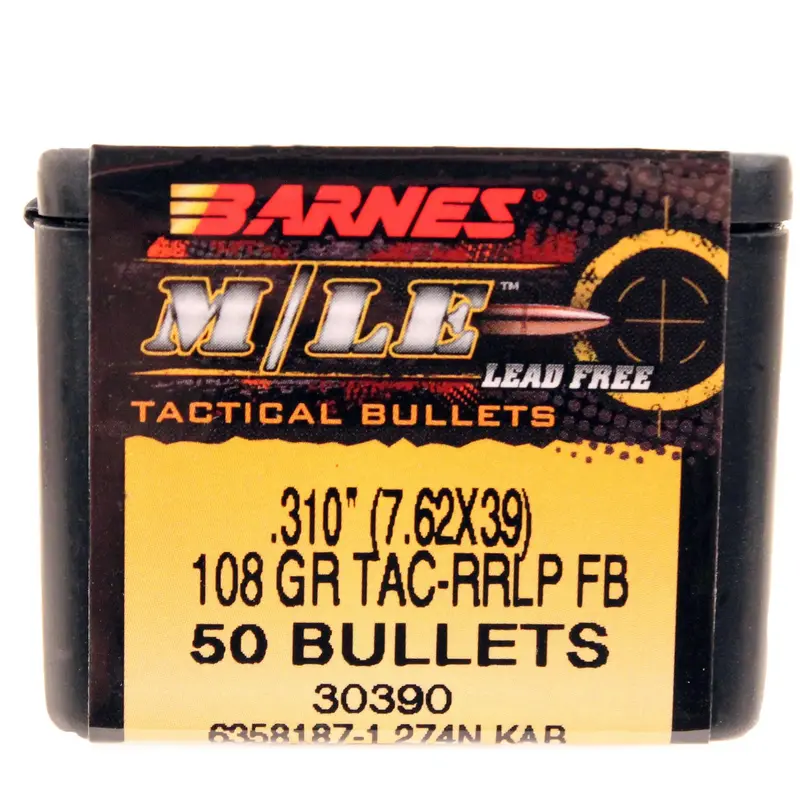 7.62×39Mm Ammo – Rrlp 108-Grain Lead-Free Frangible, Flat Base (50 Ct) 1