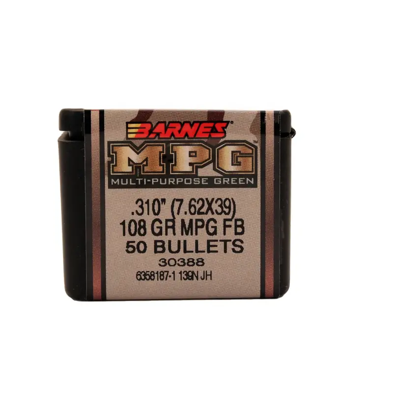 7.62X39Mm Multi-Purpose Green (Mpg) Bullets — 108 Grain Hollow Point Boat Tail, Pack Of 50 1