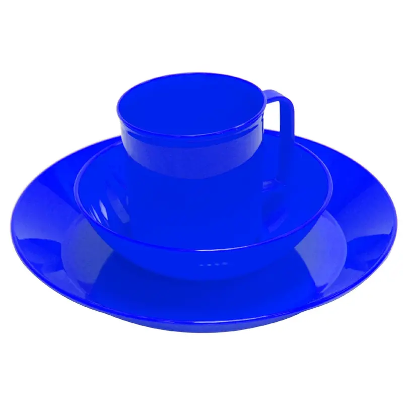 Acadia Blue Tableware Set – Lightweight Camp Dining Kit 1