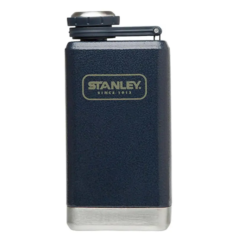 Adventure Navy Stainless Steel Flask — 5 Oz Compact Carry 1