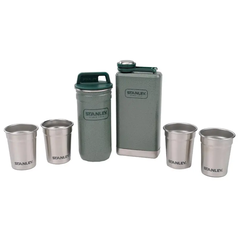 Adventure Steel Shot & Flask Gift Set — Green Theme 1