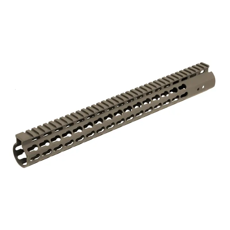 Ar-15 15-Inch Keymod Rail – Burnt Bronze Cerakote Coating 1