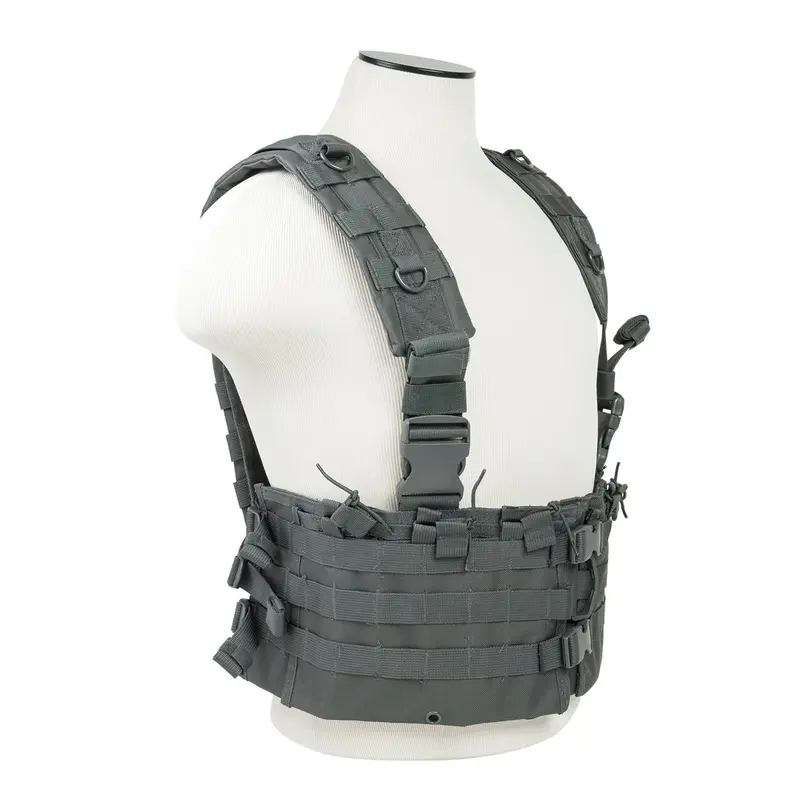 Ar-15 Chest Rig – Urban Gray, Molle-Compatible 1