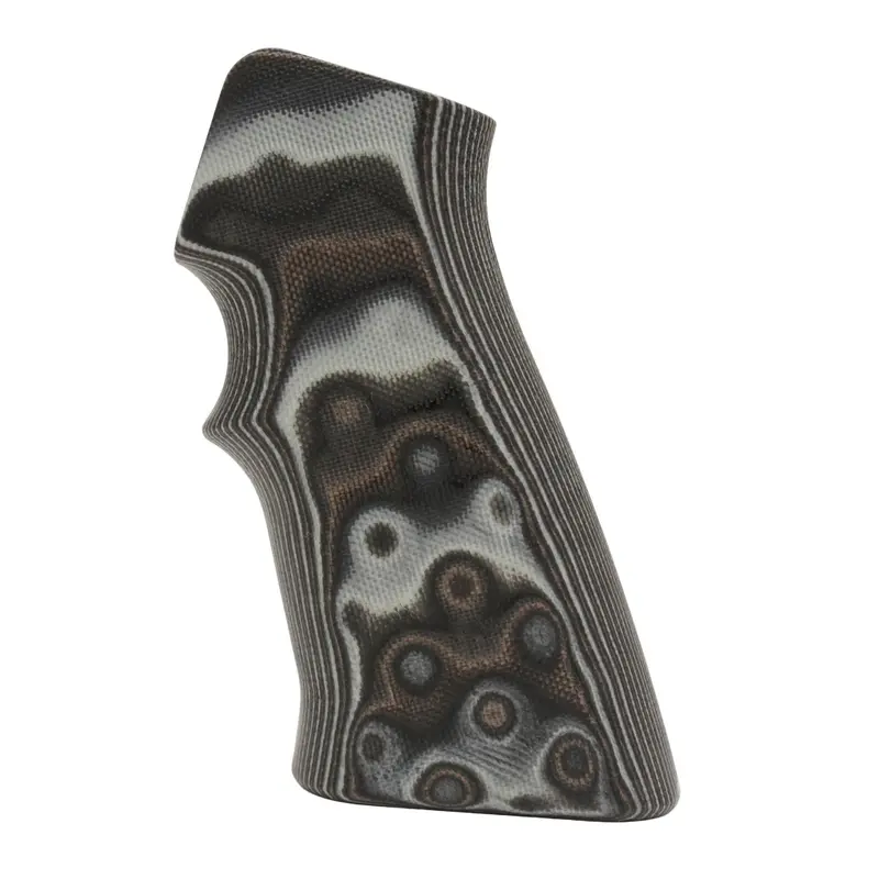 Ar-15 G10 Pistol Grip – Tactical Black-And-Gray Textured Design 1