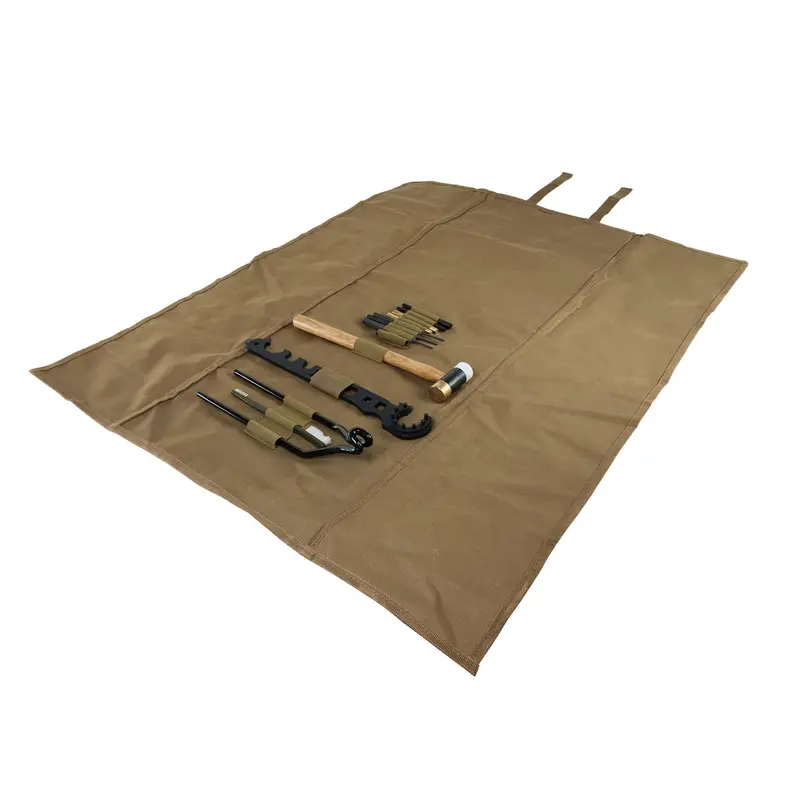 Ar-15/M4 Gunsmithing Tool Kit With Tan Roll-Up Cleaning Mat 1