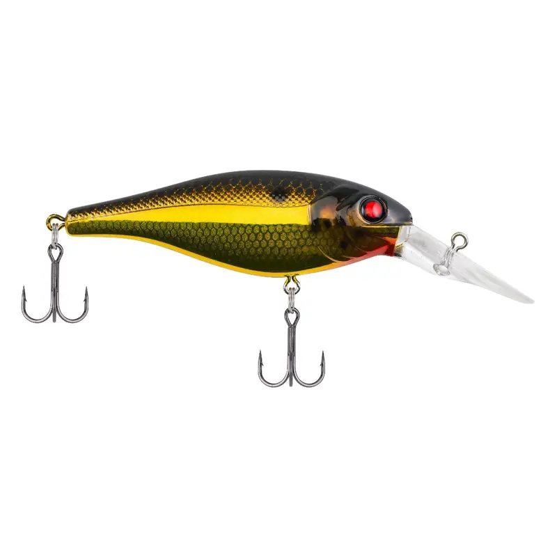 Bad Shad Hard Swimbait – 2" Black Gold Finish, 5–7 Ft Dive Depth 1