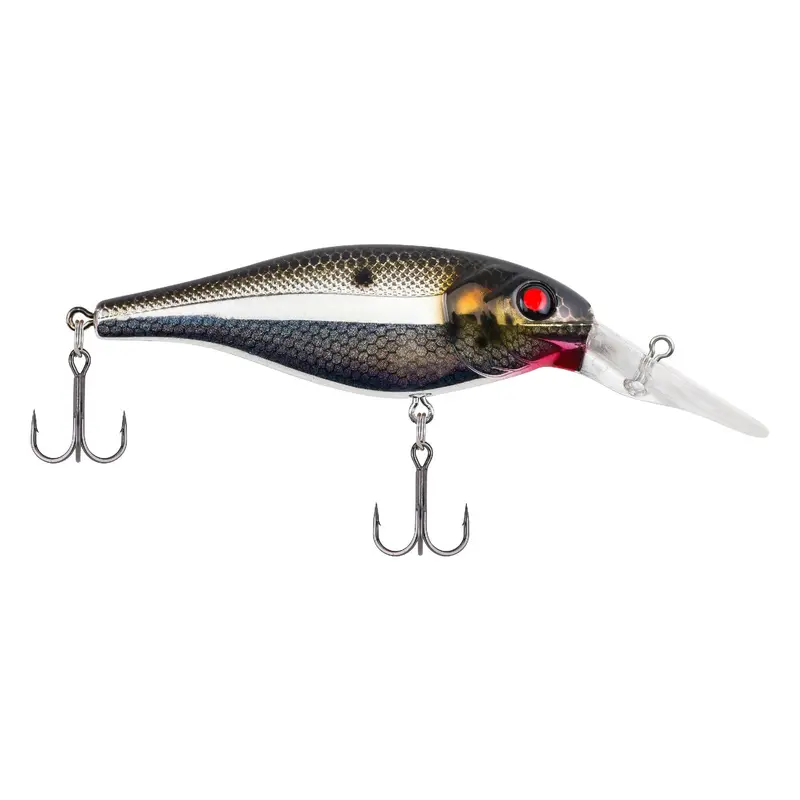 Bad Shad Hard Swimbait – 2" Black Silver Variant, 5–7 Ft Dive Depth 1