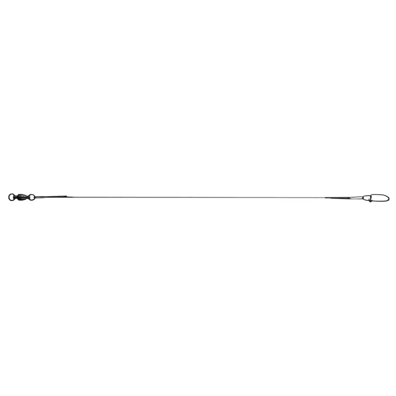 Ball Bearing Steel-Lok Wire Leader – 12", 0.020", 20 Lb Test, Black 1