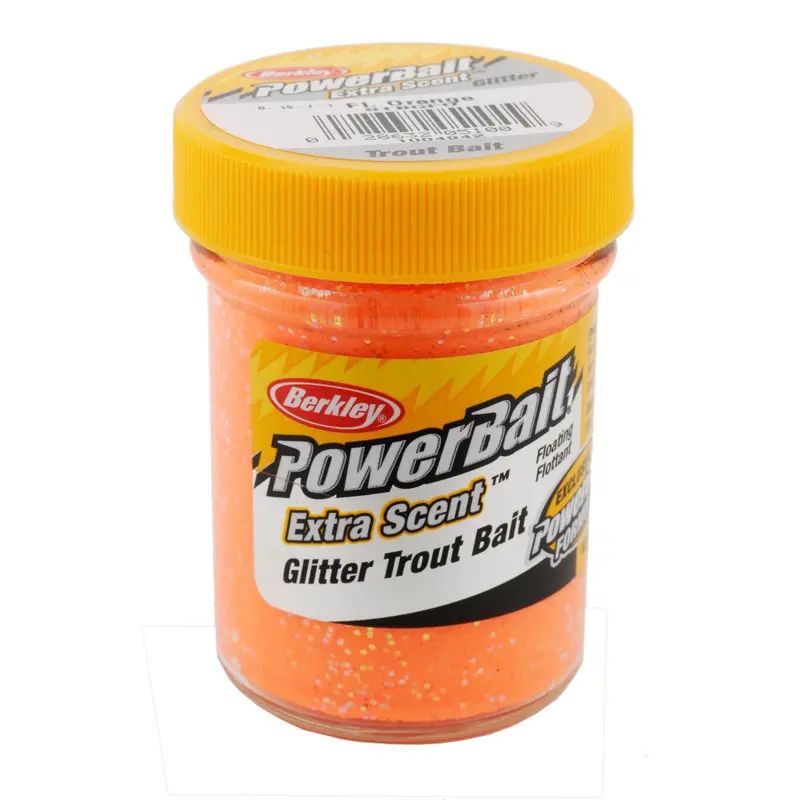 Berkley Powerbait Glitter Trout Dough Bait – Fluorescent Orange 1