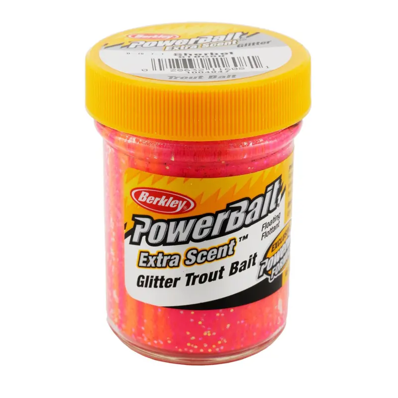 Berkley Powerbait Glitter Trout Dough Bait – Sherbet 1